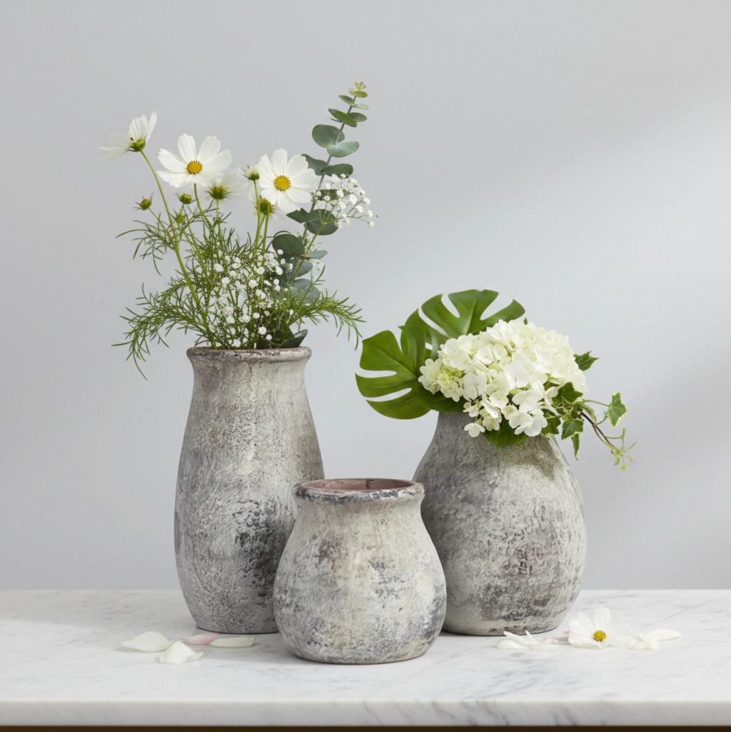Vintage Farmhouse Porcelain Vase
