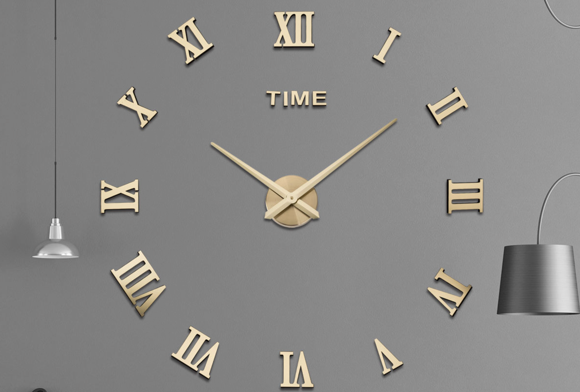 Modern Frameless 3D Wall Clock
