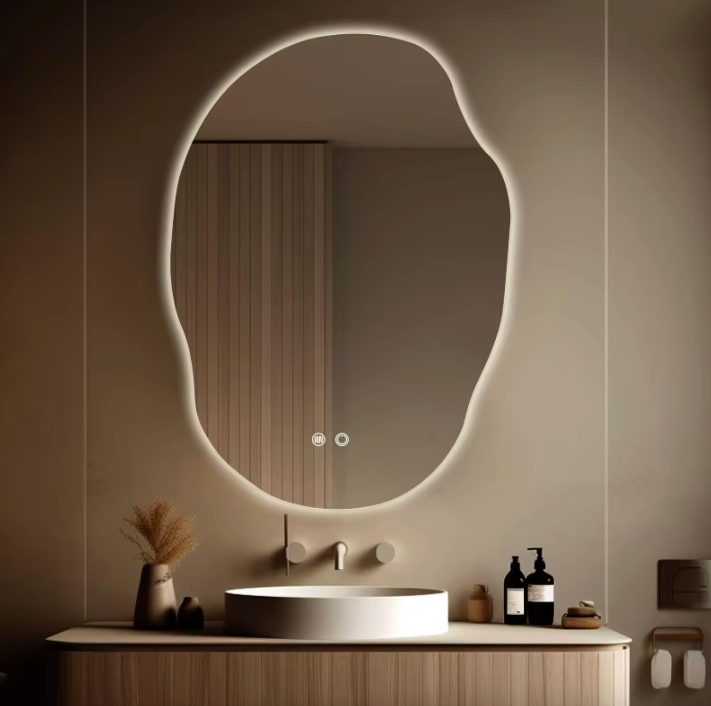 Modern Frameless Wave Wall Art