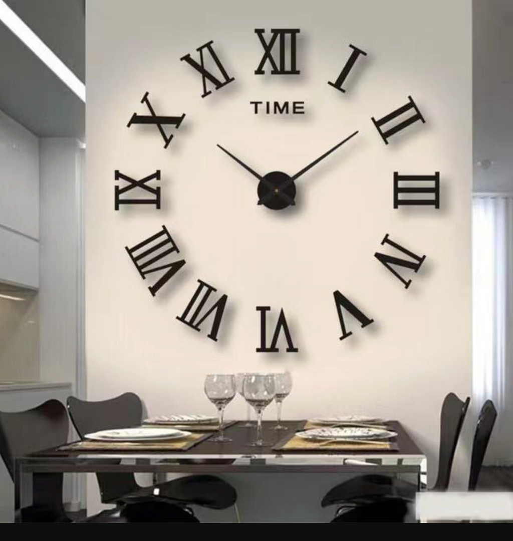 Modern Frameless 3D Wall Clock